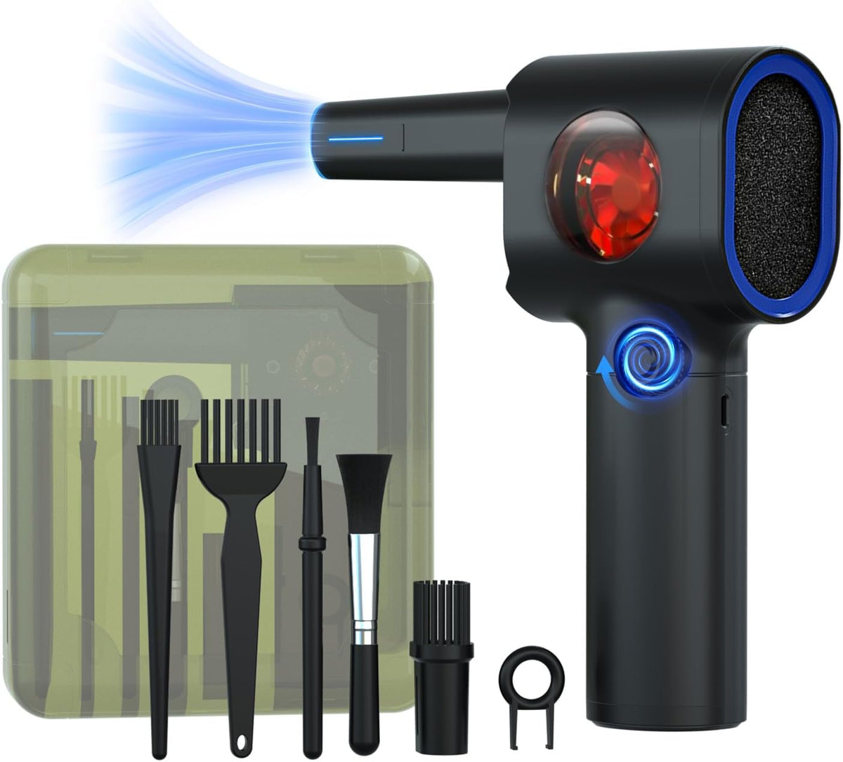 Cordless Electric Air Duster — Rechargeable, 100,000 RPM