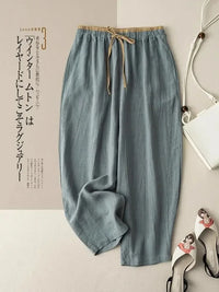 Wide-Leg Linen Pants
