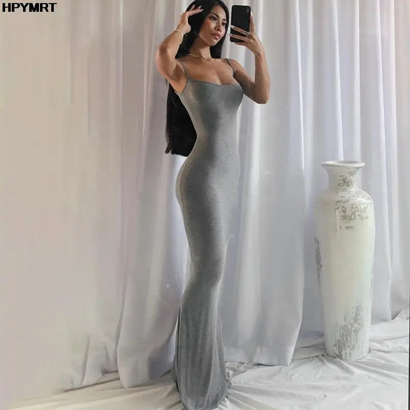 Satin Maxi Slip Dress