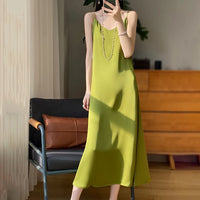 Satin Maxi Slip Dress