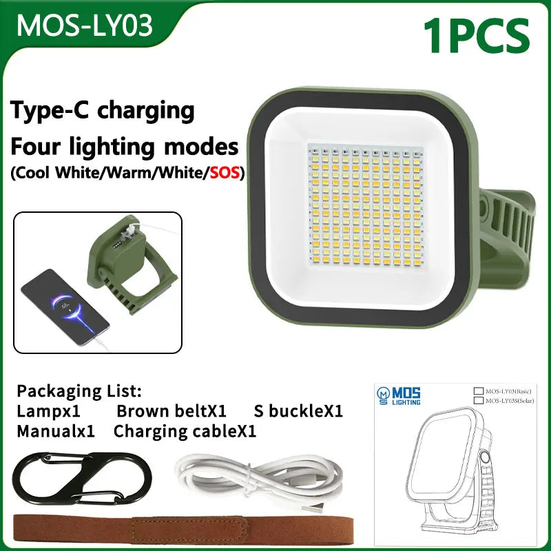 80W Solar Camping Lantern