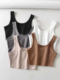 Ribbed Crop Tank Top